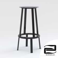 Revolver WH Swivel bar stool - H 75 cm