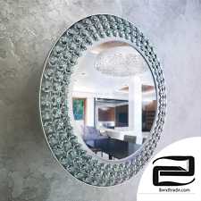 Palwa Mirror Crystal Nickel Chrome Glass