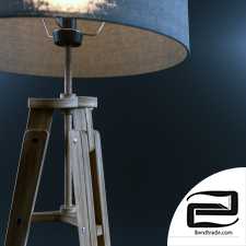 Floor lamp WOOD TELESCOPE