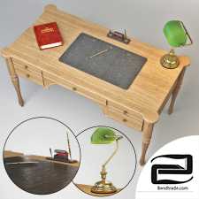 Cadore Table & bankers lamp
