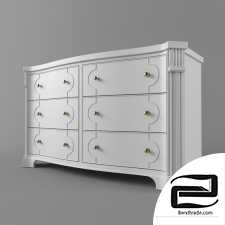 Charleston Regency-Island House Dresser in Ropemaker's White