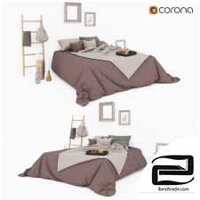 Bed linen with decor