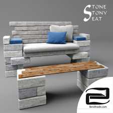 stone stony seat
