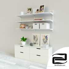 Ikea ALGOT Wall upright/shelves