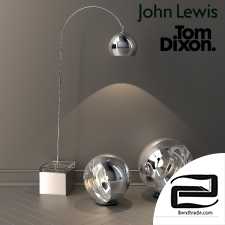 designer floor lamps by jown lewis and tom dixon