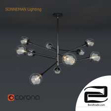 Sonneman Lighting Orb 10-Light Radial Pendant