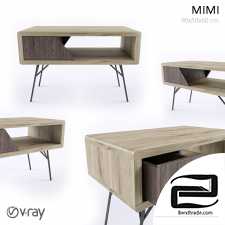 MIMI - Rectangular oak console table
