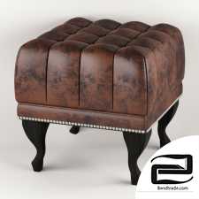 English padded stool