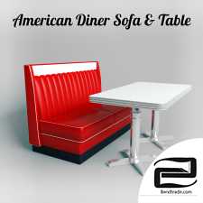 Sofa and table - American Diner