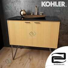 KOHLER Derring Jute Purist bathroom furniture