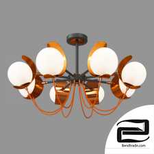 Loft style chandelier with swivel horns Eurosvet 70110/8 Amato