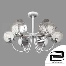 Ceiling chandelier with glass shades Eurosvet 70110/6 Amato