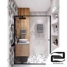 Shower Wooden shower room