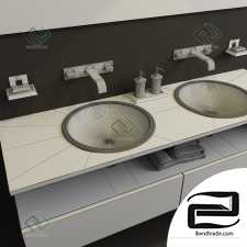 Two washbasins