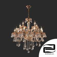 Large hanging chandelier with crystal Eurosvet 310/15 Lecce