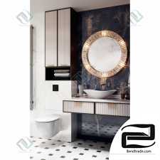Bathroom Art deco (Art Deco) Bathroom interior, bathroom 