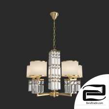 Hanging chandelier with crystal Eurosvet 10099/5 gold Zaffiro