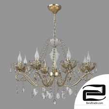  Hanging chandelier with crystal Eurosvet 10103/8 bronze Teodore