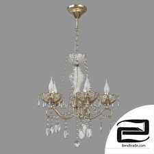Hanging chandelier with crystal Eurosvet 10103/5 bronze Teodore