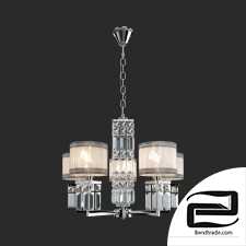 Hanging chandelier with crystal Eurosvet 10099/5 chrome Zaffiro