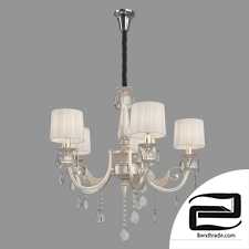 Hanging chandelier with crystal Eurosvet 10098/5 Argenta