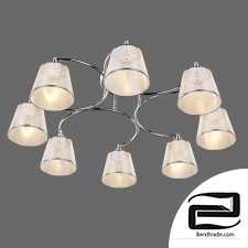Ceiling chandelier with lampshades Eurosvet 60094/8 Cornetto