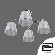Ceiling chandelier with lampshades Eurosvet 60094/4 Cornetto