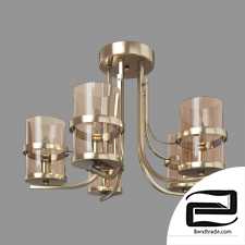 Ceiling chandelier with glass shades Eurosvet 60085/5 Coppa