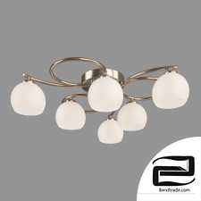 Ceiling chandelier with glass shades Eurosvet 30144/6 Alba