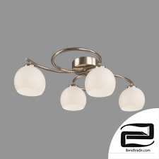 Ceiling chandelier with glass shades Eurosvet 30144/4 Alba