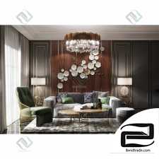Elegant classic living room interior living room 
