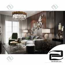 Elegant classic living room interior living room 