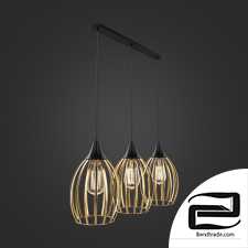 Hanging lamp in loft style TK Lighting 2817 Liza Gold