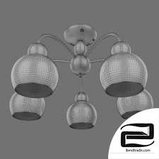 Ceiling chandelier with plafonds Eurosvet 30148/5 Fabia gold