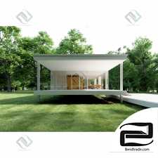 Iconic House 3D stage exterior and interior 