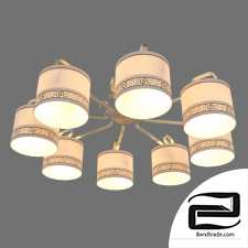 Classic chandelier with lampshades Eurosvet 60086/8 Frangia
