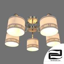Classic ceiling chandelier Eurosvet 60086/5 Frangia