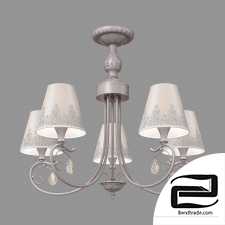 Classic chandelier with lampshades Eurosvet 60069/5 Incanto