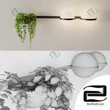 Lighting PALMA Vibia pendant lamp with plant 