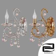 Classic sconce with crystal Eurosvet 10096/1 Collana