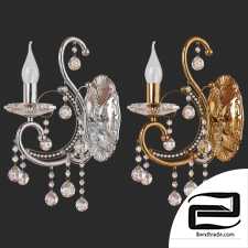 Classic sconce with crystal Eurosvet 10096/1 Collana