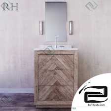 HERRINGBONE POWDER VANITY bathroom furniture
