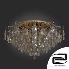 Ceiling chandelier with crystal Eurosvet 10081/12 gold Crystal