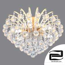 Chandelier with crystal Eurosvet 3299/6 white with gold Ostiniya