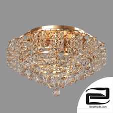 Ceiling chandelier with crystal Eurosvet 16017/9 gold Charm