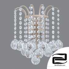Sconce with crystal Eurosvet 3299/2 white with gold Ostiniya