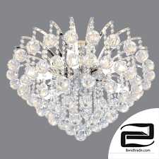 Ceiling chandelier with crystal Eurosvet 3299/6 chrome Ostiniya