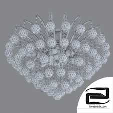 Ceiling chandelier with crystal Eurosvet 3299/6 chrome Ostiniya