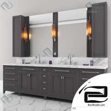 Carrara Marble Double, bathroom furniture