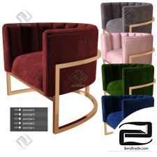 Corduroy chair in five colors